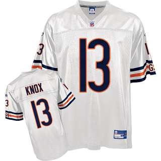 Chicago Bears Reebok Chicago Bears Johnny Knox Replica White Jersey