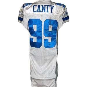  Chris Canty #99 2006 Cowboys Game Used White Jersey 