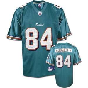 Men`s Miami Dolphins #84 Chris Chambers Team Replica Jersey  