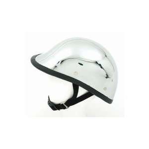  Chrome Jockey/Hawk Novelty Motorcycle Helmet, Y Strap, Q 