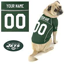   Pet Jerseys, Jets Custom Pet Jersey, Jets Dog Jerseys at 
