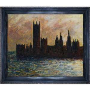 Art Monet London. Houses of Parliament Sun Breaking Through 