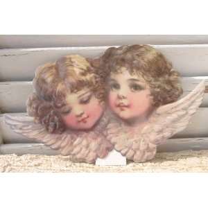  Victorian Angels Die Cut Stand up Card, Sweet Faces 