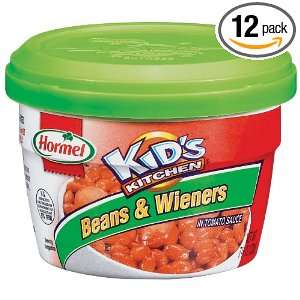 Kids Kitchen Microwave Cup Beans and Wieners, 7.75 Oz. (Pack of 12)