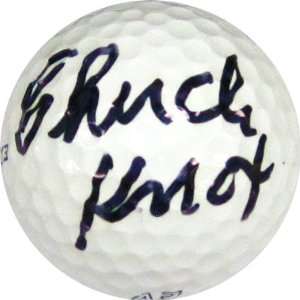  Chuck Knox Autographed/Hand Signed Golf Ball: Sports 
