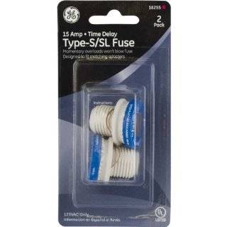 GE Type S/SL Time Delay Fuse 15 Amp 2 Pack   GE 18255