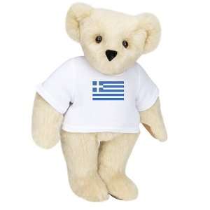  15 T Shirt Bear Greece Flag   Buttercream Fur Toys 