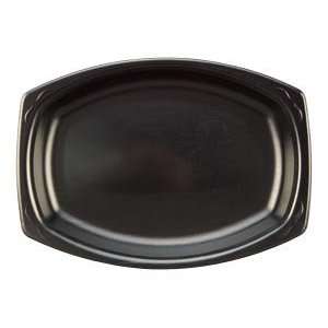  Genpak LAM79 3L 7 x 9 Black Foam Platter 125/PK Kitchen 