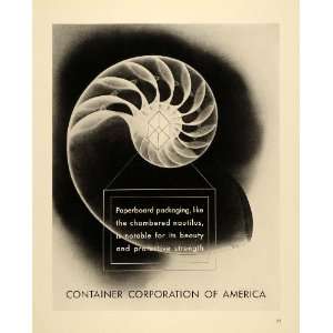  1939 Ad Container Corporation Nautilus Box Gyorgy Kepes 