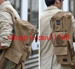 Canvas Duffel Bag Climber Backpack Kitbag Knapsack B120  