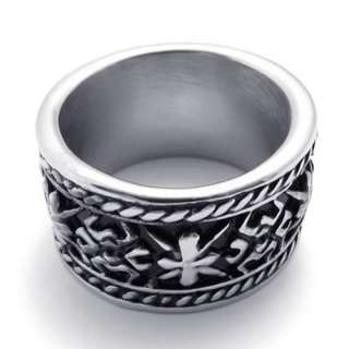Mens Black Tone Stainless Steel Ring US Size 8,9,10,11,12,13 US120299 