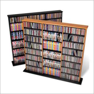 Large Oak CD DVD Storage Cabinet, Media Tower Stand  
