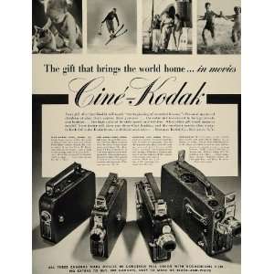  1936 Ad Kodak Cine Kodak Home Movie Cameras 8 16 mm 