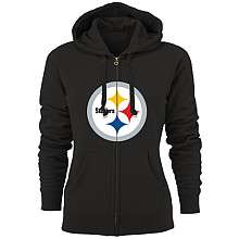 Pittsburgh Steelers Womens Custom Full Zip Hooded Fleece   NFLShop