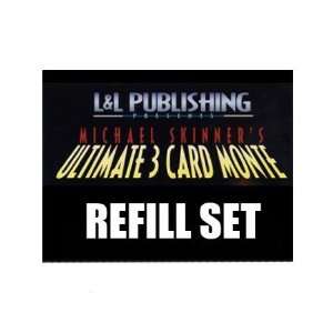  Ultimate 3 Card Monte, Refill Set, Red Back: Everything 