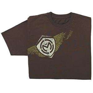  Moose Racing Wings T Shirt   Medium/Brown: Automotive