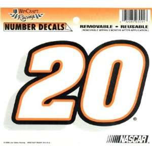   x6 Number Decals Window Cling 