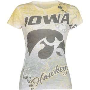   Iowa Hawkeyes Womens Sublimation Burnout T Shirt