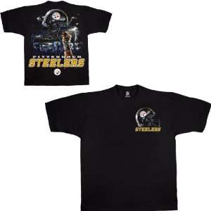 Liquid Blue Pittsburgh Steelers Sky Helmet T Shirt Small  