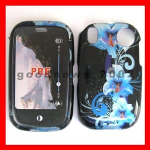  SPRINT TREO PALM PRE PHONE COVER CASE SKIN 3D FLOWER BLUE 