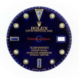 Men Rolex Submariner Blue Color Blue Sapphire & Diamond Dial Date QS 2 
