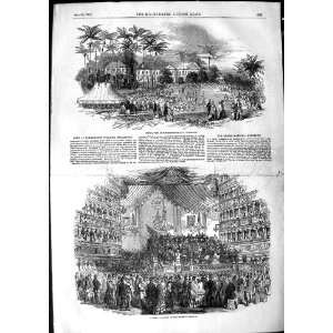    1850 SCHOOL FETE BARBADOES CONCERT MAJESTY THEATRE