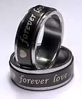 Forever Love Spinner  Stainless Steel Size 9, 10, 11