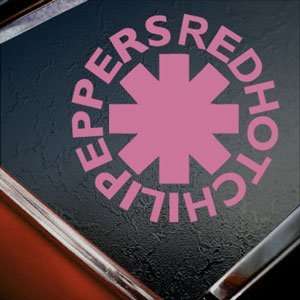  RED HOT CHILI PEPPERS Pink Decal Truck Window Pink Sticker 