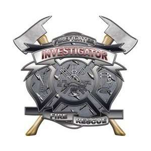  Investigator Firefighter Fire Rescue Decal   4 h 