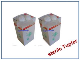 100 sterile Mulltupfer Tupfer 50 Sets a 2 Stück steril 4031815702229 