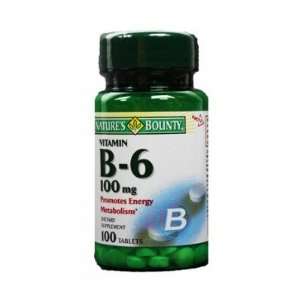   Bounty  Vitamin B 6, 100 mg, 100 tablets