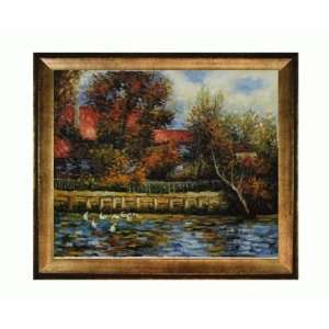    Renoir Paintings Duck Pond with Athenian Gold Frame   Antique 
