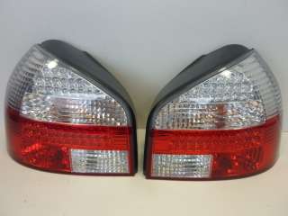 DEPO LED Rückleuchten Audi A3 8L silber/rot bis 04/2003  