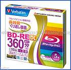 Verbatim bluray dvd bdr 50GB BD RE DL blu ray rewritable 2X blueray 