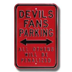  NHL New Jersey Devils Red Parking Sign