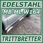 Edelstahl Schwellerrohre   Mercedes ML/M Klasse W164   Trittbretter 