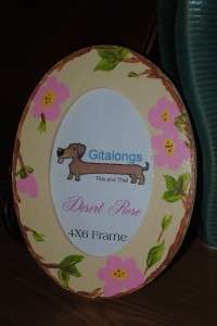 Handpainted FRANCISCAN Desert Rose Picture Photo Frame  