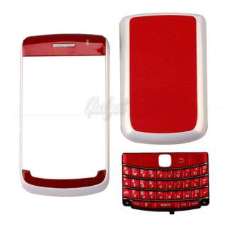 Piece Housing for Blackberry BOLD 9700 Red and White  