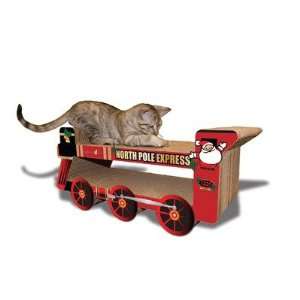  North Pole Express Train Cat Scratcher: Pet Supplies