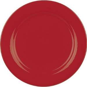  7713216038 Fun Factory Rimmed Salad Plate in Red: Home & Kitchen