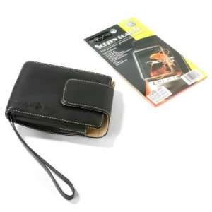 com TomTom Leather Carry Case & Universal Touchscreen Protectors GPS 