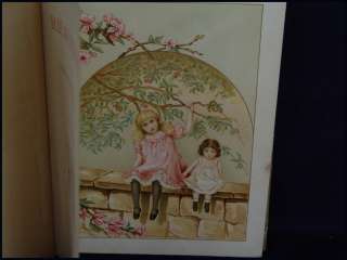 Buds & Blossoms Antique Book 1891 Villeplait Chromolith  