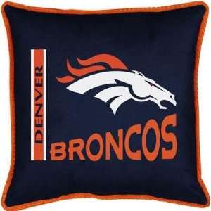  Denver Broncos Sidelines Decorative Pillow White: Sports 