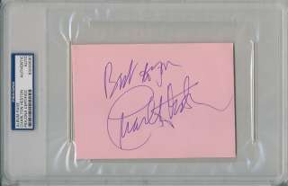 Charlton Heston Signed Autographed PSA DNA Album Page  