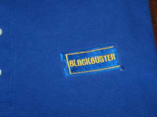 BLOCKBUSTER VIDEO Collared Employee GOLF Shirt XXL Nice  