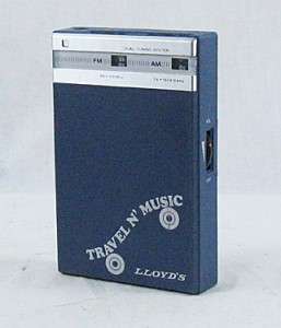 Vintage Lloyds Travel N Music Portable AM/FM Transistor Radio  