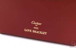VINTAGE CARTIER PARIS RED BOX FOR LOVE BRACELET  