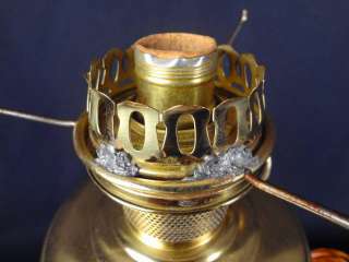   1900 ALADDIN NO. 12 BRASS CENTRAL DRAFT KEROSENE OIL LAMP  