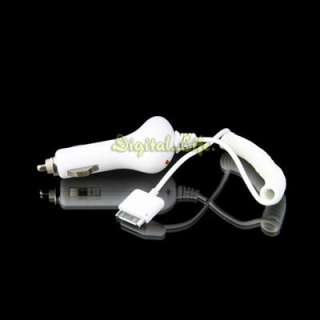 USB Car Charger Adapter + Cable for iPod Touch iPhone 4G 4S 3G 3GS 