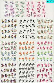   220 NAIL IMAGES IN 1 NAIL ART TATTOOS STICKER WATER DECAL H  